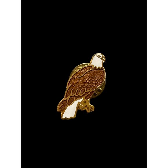 Vintage North America White Tail Bald Eagle Bird Fashion Brooch Pin Jewelry - Picture 1 of 4